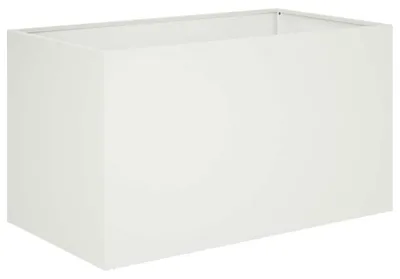 Produktbild von vidaXL Garten-Pflanzgefäß Weiß 100 x 50 x 50 cm Kaltgewalzter Stahl