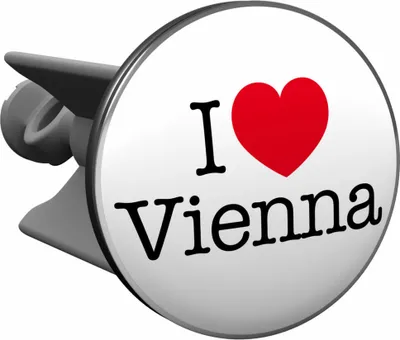 Produktbild von Plopp Waschbeckenstöpsel I love Vienna, Stöpsel, Excenter Stopfen, für Waschbecken, Waschtisch, Abfluss