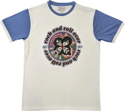 Immagine prodotto di Kiss Rock and Roll Over Purple & White S Maglietta