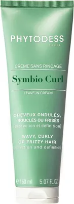 Image de Crème Sans Rinçage SYMBIO CURL - Soin Cheveux Ondulés, Bouclés ou Frisés 150ml - Protection, Définition des Boucles et Hydratation Longue Durée