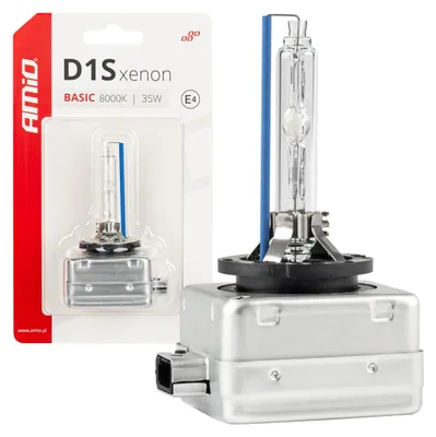 Image de Lampe Xenon D1S 35W 8000K BASIC AMIO-03865, Blister, Plug&Play, Haute visibilité