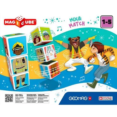 Obrázek produktu pro GEOMAG MagiCube Mix & Match - magnetické kostky 6el. G123