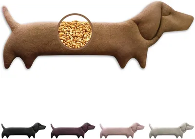 Productafbeelding van Dog Grain Cushion for Microwave (53 x 20 cm), Grain Cushion Made from 100% Organic Baumwolle and Wheat, Alternative to Cherry Stone Cushion and Jug