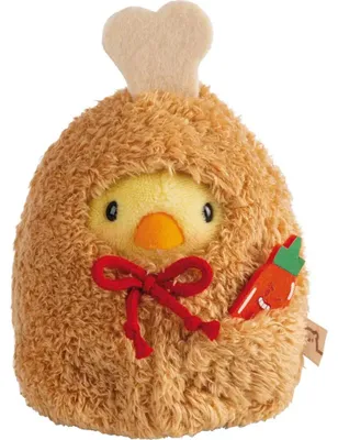 Image de nici Set de peluches Poussin Tschieps avec sauce chili et costume de cuisse de poulet en boîte cadeau Autres