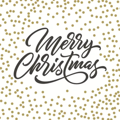 Produktbild von 20 Servietten Merry Dots - Merry Christmas mit Punkte 33x33cm