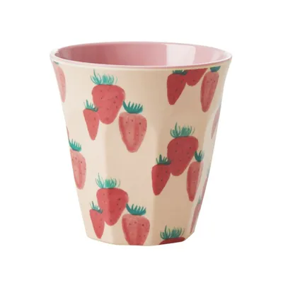 Produktbild von Rice - Melamin Becher - Strawberry / Erdbeeren - 250ml