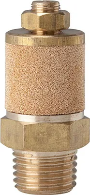 Produktbild von Riegler Schalldämpfer, Sinterbronce/MS, Abluft einstellbar, R 3/4, SW 30