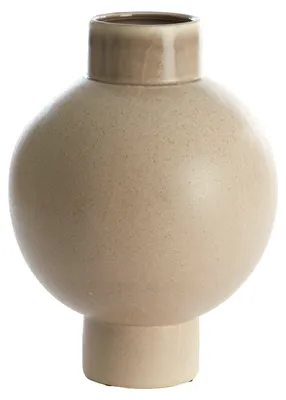 Image de Vase en céramique ZELATA sable – Ø28x38 cm