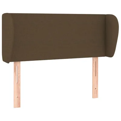 Produktbild von vidaXL Kopfteil mit Ohren Dunkelbraun 103x23x78/88 cm Stoff