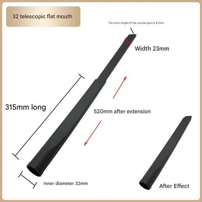 Image de Buse télescopique universelle pour aspirateur, 32 mm, souple, longue, à rotule.
