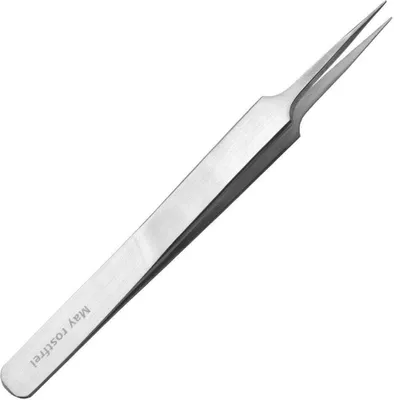 Produktbild von Zeckenpinzette  feine Spitze  gerade  Premium  Greiffläche innen glatt