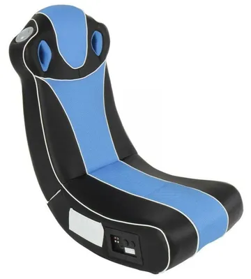 Produktbild von MIADOMODO® Soundsessel - aus Kunstleder, zusammenklappbar, mit Lautsprecher, Surround und Subwoofer, Blau/Schwarz - Soundchair, Multimediasessel, Musiksessel, Musikstuhl, Gaming Chair, Music, Rocker