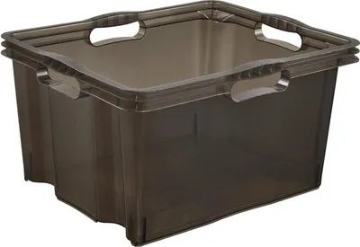 Produktbild von keeeper Aufbewahrungsbox "franz" 24 Liter crystal-grey transparent