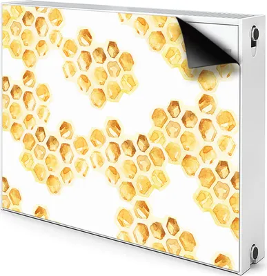 Produktbild von Magnet Heizkörper-Abdeckung Verkleidung Abdeckung Heizkörperabdeckung 80x60 cm  - Waben