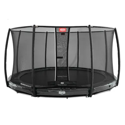 Produktbild von Berg Trampolin InGround "Elite" mit Sicherheitsnetz Deluxe, 330 cm, Grau