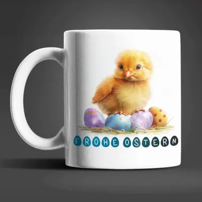 Produktbild von Ostern Küken Ostereier Keramik Kaffeetasse Teetasse Tasse Geschenke