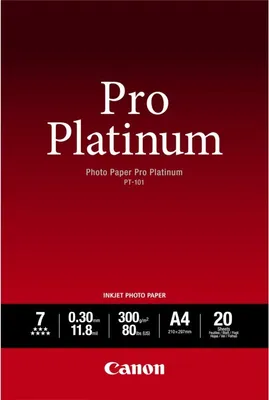 Obrázek produktu pro Canon 2768B067, Vysoký lesk, 300 g/m², A2, Bílá, 20 listy