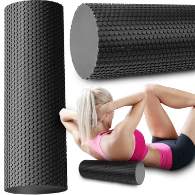 Produktbild von Faszienrolle zur Selbstmassage 45 cm – Mittelharte Massageroller Schaumlrolle, Fitnessrolle, Pilatesrolle, EVA-Schaum, Rückenmassage, Pilates Retoo