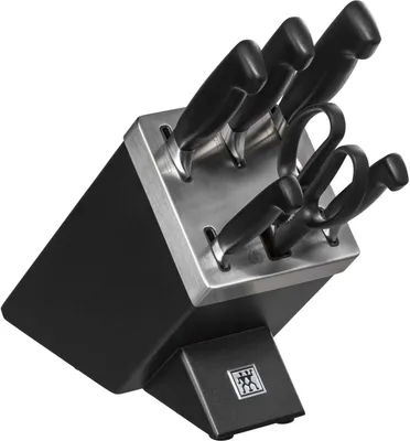 Obrázek produktu pro ZWILLING Four Star - Blok na nože a sada nožů - 7 ks - černá