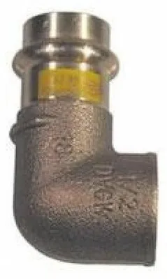 Image de Coud coudé femelle en bronze, à sertir, diamètre 22x1