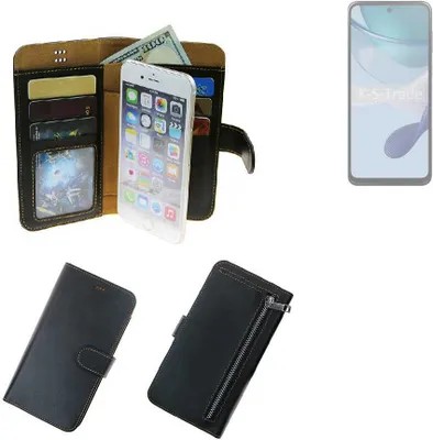 Produktbild von K-S-Trade Schutz Hülle kompatibel mit Motorola Moto G53j 5G Klapphülle Case Phone cover Slim Handytasche Handy Hülle schwarz aus Kunstleder (1 Stk)
