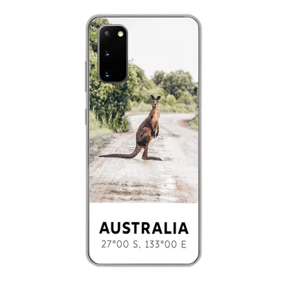 Produktbild von MuchoWow® Handyhülle Schutzhülle Hülle für Samsung Galaxy S20 Känguru - Australien - Tiere Silikon Softcase Handy Hülle - Bild