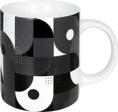Produktbild von Könitz Becher Black Junction, Kaffeebecher, Tasse, Kaffeetasse, Porzellan, 300 ml, 11 1 002 2458