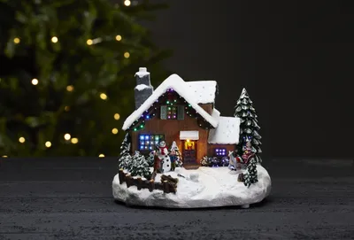 Produktbild von Best Season Winterville LED-Weihnachtszene, Kunststoff