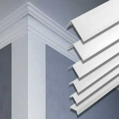 Produktbild von 2 Meter | Winkelleiste | PVC | Kunststoff | Effector | 50x50mm | F23