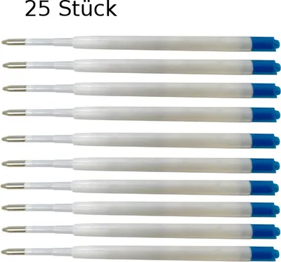 Produktbild von 25 Kugelschreiberminen / Großraumminen / Schreibfarbe: blau