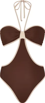 Produktbild von Moda Minx Badeanzug mit tollen Cut-Outs Coffee L