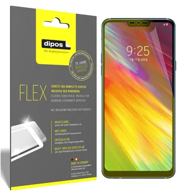 Produktbild von 3x Schutzfolie für LG Q9 One Folie, 100% Displayabdeckung, dipos Flex