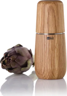 Produktbild von AdHoc MP702 Salzmühle oder Pfeffermühle Yono 15cm, Edelstahl | Eiche hell