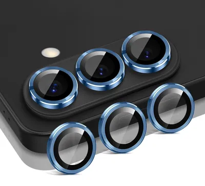 Produktbild von Kamera Linsenschutz Glas Set für Samsung Galaxy S26 Schutzglas Camera Linse Panzerfolie 9H Titan Blau