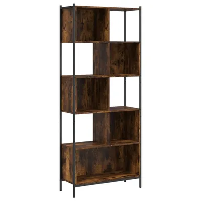 Image de vidaXL Bibliothèque chêne fumé 72x28x172 cm Bois composite