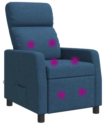 Imagen del producto de Sillón de masaje relax, color azul, tapizado en tela