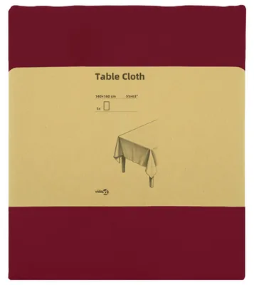 Produktbild von vidaXL Tischdecke 5 stk. Rechteckig Weinrot 140 x 160 cm Polyester