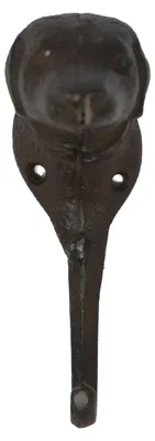Produktbild von B&S Wandgarderobe Gusseisen Antik Rostlook Hund mit 1 Haken