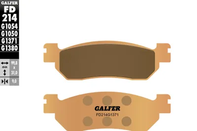 Produktbild von Bremsbeläge Kh275 Gesintert Metallic (Gold) Strasse