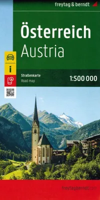 Obrázok produktu pre Rakúsko, cestná mapa 1:500 000, freytag & berndt