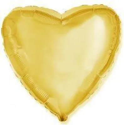 Zdjęcie produktu dla Balon foliowy Serce, Złote, 45cm, Flexmetal