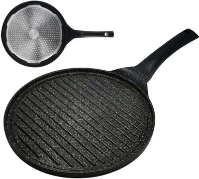 Obrázok produktu pre ORION Grilovacia panvica Grilovacia panvica s nepriľnavým povrchom na indukčný plyn Ø 27 cm GRANIT
