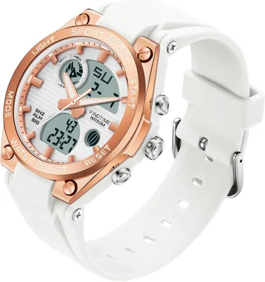 Produktbild von Digital Armbanduhr mit Silikonarmband 50M Wasserdicht Digitaluhr für Mädchen Jungen Analog Digital Sportuhr mit Alarm Datum LED Kinderuhr Elektronisch
