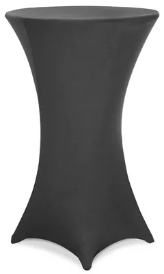 Image de Nappe ronde pour table basse, anthracite, 70 cm, infroissable