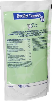 Produktbild von HARTMANN Desinfektionstücher Bacillol Tissues, 100 Tücher