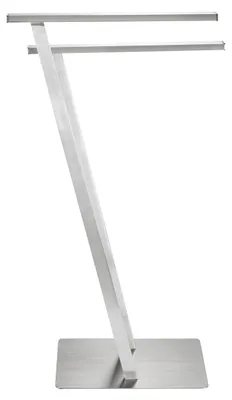 Immagine prodotto di WENKO Porta asciugamani LIRIO Porta asciugamani in acciaio inox Asciugamano da bagno 2 binari Vestiti Bagno WC