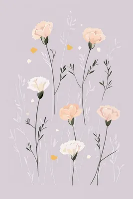 Immagine prodotto di Poster 40x60 cm Motivi per bambini, bambine per la camera - Fiori