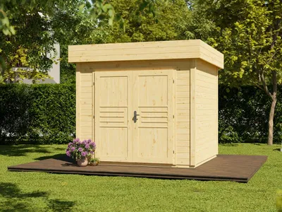 Produktbild von Gartenhaus Livo 2 28 mm naturbelassen