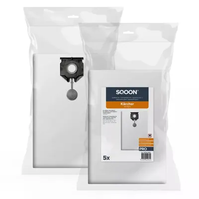 Produktbild von SQOON Staubsaugerbeutel 5 Stück Geeignet für Karcher NT30/1 Series – Vervangt Model 2.889-154.0, Hochwertige Filterbeutel, Langlebig & Passgenau