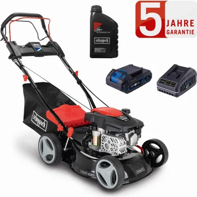 Produktbild von Scheppach Benzin Rasenmäher RM420AE + Öl 3,5PS Antrieb + Hybrid-Start